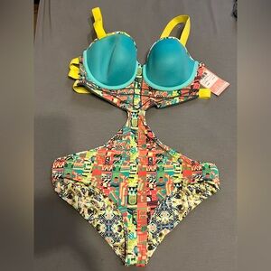 Maaji Royal Riders 2015 Reversible Monokini NWT $148 Size Large